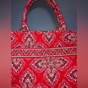 Vera Bradley FRANKLY SCARLET SKINNY TOTE Ltd Edition Shoulder Purse  NWOT